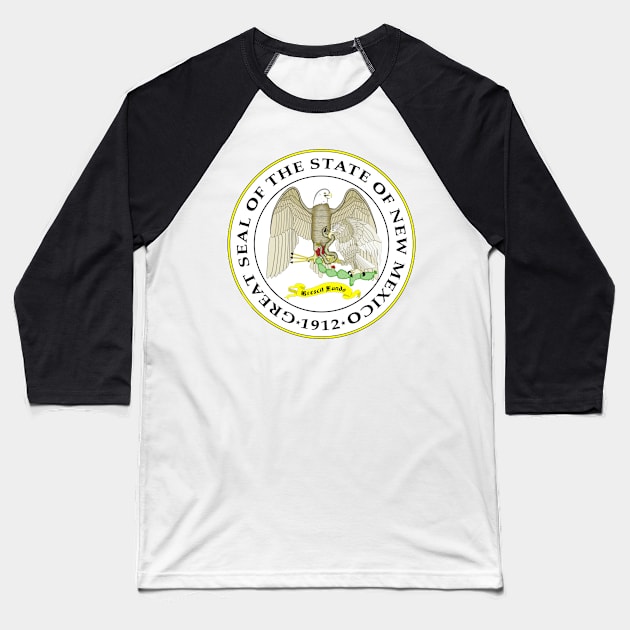 New Mexico Coat of Arms Baseball T-Shirt by Aleksander37